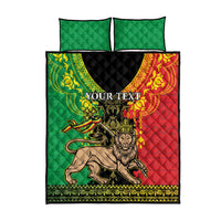 Personalised Ethiopia Quilt Bed Set Lion Of Judah Mix African Pattern - Wonder Print Shop