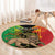 Personalised Ethiopia Round Carpet Lion Of Judah Mix African Pattern