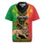 Personalised Ethiopia Rugby Jersey Lion Of Judah Mix African Pattern - Wonder Print Shop