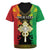 Personalised Ethiopia Rugby Jersey Lion Of Judah Mix African Pattern - Wonder Print Shop