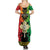 Personalised Ethiopia Summer Maxi Dress Lion Of Judah Mix African Pattern - Wonder Print Shop