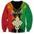 Personalised Ethiopia Sweatshirt Lion Of Judah Mix African Pattern - Wonder Print Shop