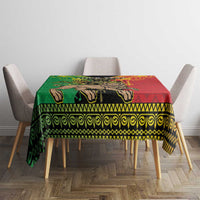 Personalised Ethiopia Tablecloth Lion Of Judah Mix African Pattern - Wonder Print Shop