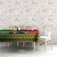 Personalised Ethiopia Tablecloth Lion Of Judah Mix African Pattern - Wonder Print Shop