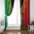 Personalised Ethiopia Window Curtain Lion Of Judah Mix African Pattern - Wonder Print Shop