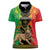 Personalised Ethiopia Women Polo Shirt Lion Of Judah Mix African Pattern - Wonder Print Shop