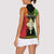 Personalised Ethiopia Women Sleeveless Polo Shirt Lion Of Judah Mix African Pattern - Wonder Print Shop