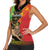 Personalised Ethiopia Women Sleeveless Polo Shirt Lion Of Judah Mix African Pattern - Wonder Print Shop
