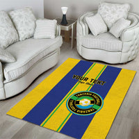 Custom Tanzania Football Area Rug Sporty Style