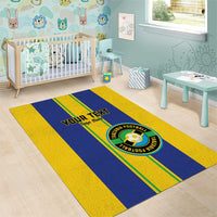 Custom Tanzania Football Area Rug Sporty Style