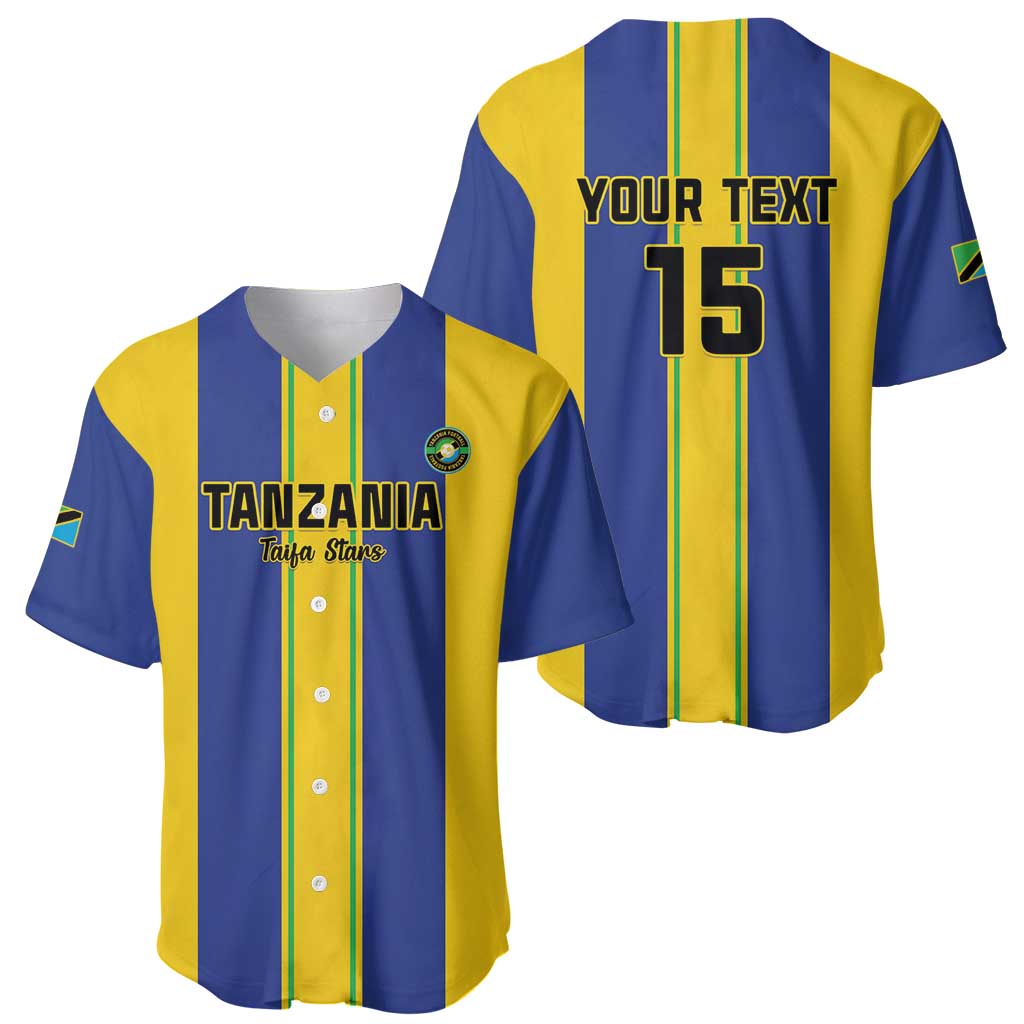 Custom Tanzania Football Baseball Jersey Sporty Style