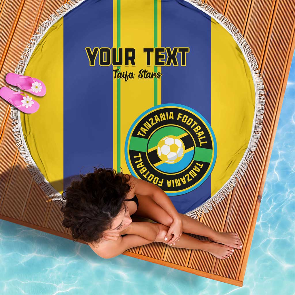 Custom Tanzania Football Beach Blanket Sporty Style