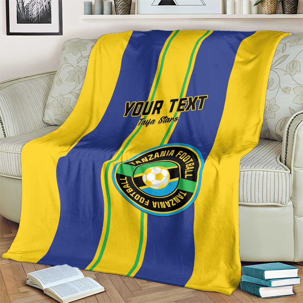 Custom Tanzania Football Blanket Sporty Style