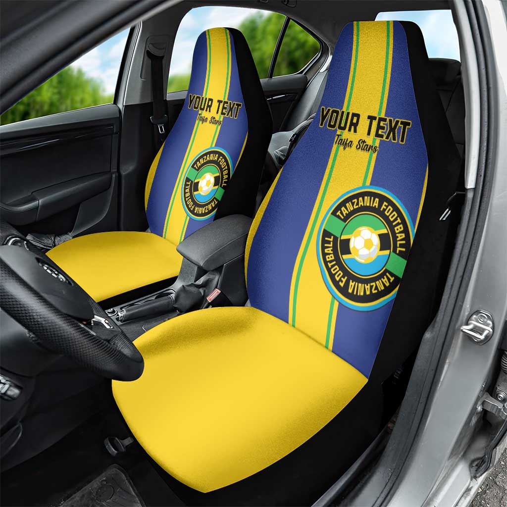 Custom Tanzania Football Car Seat Cover Sporty Style