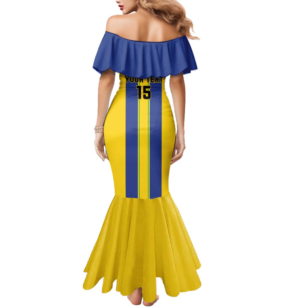 Custom Tanzania Football Family Matching Mermaid Dress and Hawaiian Shirt Sporty Style