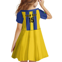 Custom Tanzania Football Family Matching Short Sleeve Bodycon Dress and Hawaiian Shirt Sporty Style