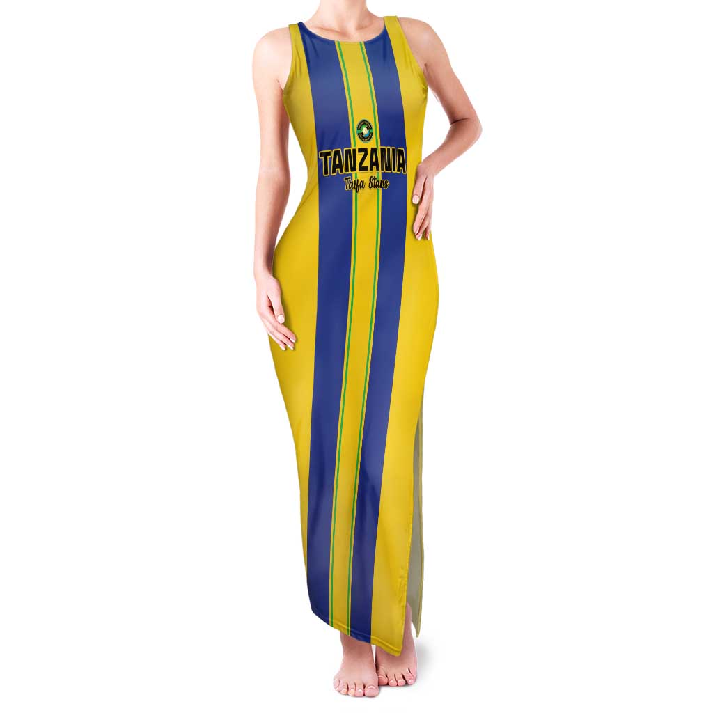 Custom Tanzania Football Family Matching Tank Maxi Dress and Hawaiian Shirt Sporty Style