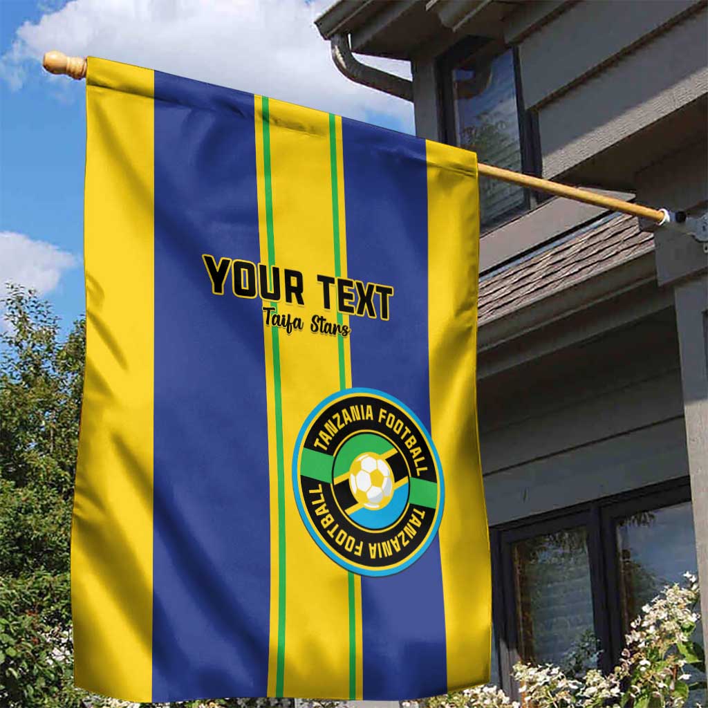 Custom Tanzania Football Garden Flag Sporty Style
