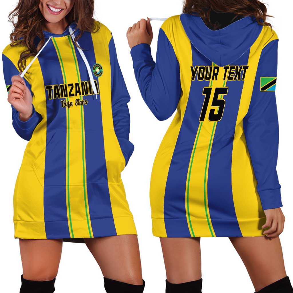 Custom Tanzania Football Hoodie Dress Sporty Style