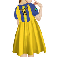 Custom Tanzania Football Kid Short Sleeve Dress Sporty Style