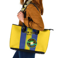 Custom Tanzania Football Leather Tote Bag Sporty Style