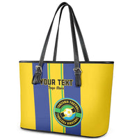 Custom Tanzania Football Leather Tote Bag Sporty Style