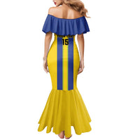 Custom Tanzania Football Mermaid Dress Sporty Style