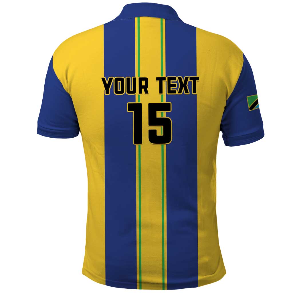 Custom Tanzania Football Polo Shirt Sporty Style
