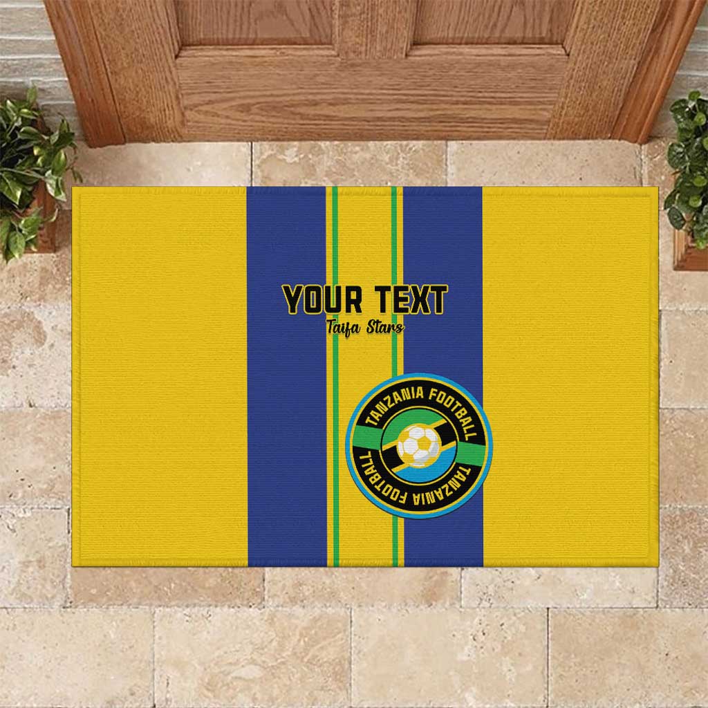Custom Tanzania Football Rubber Doormat Sporty Style