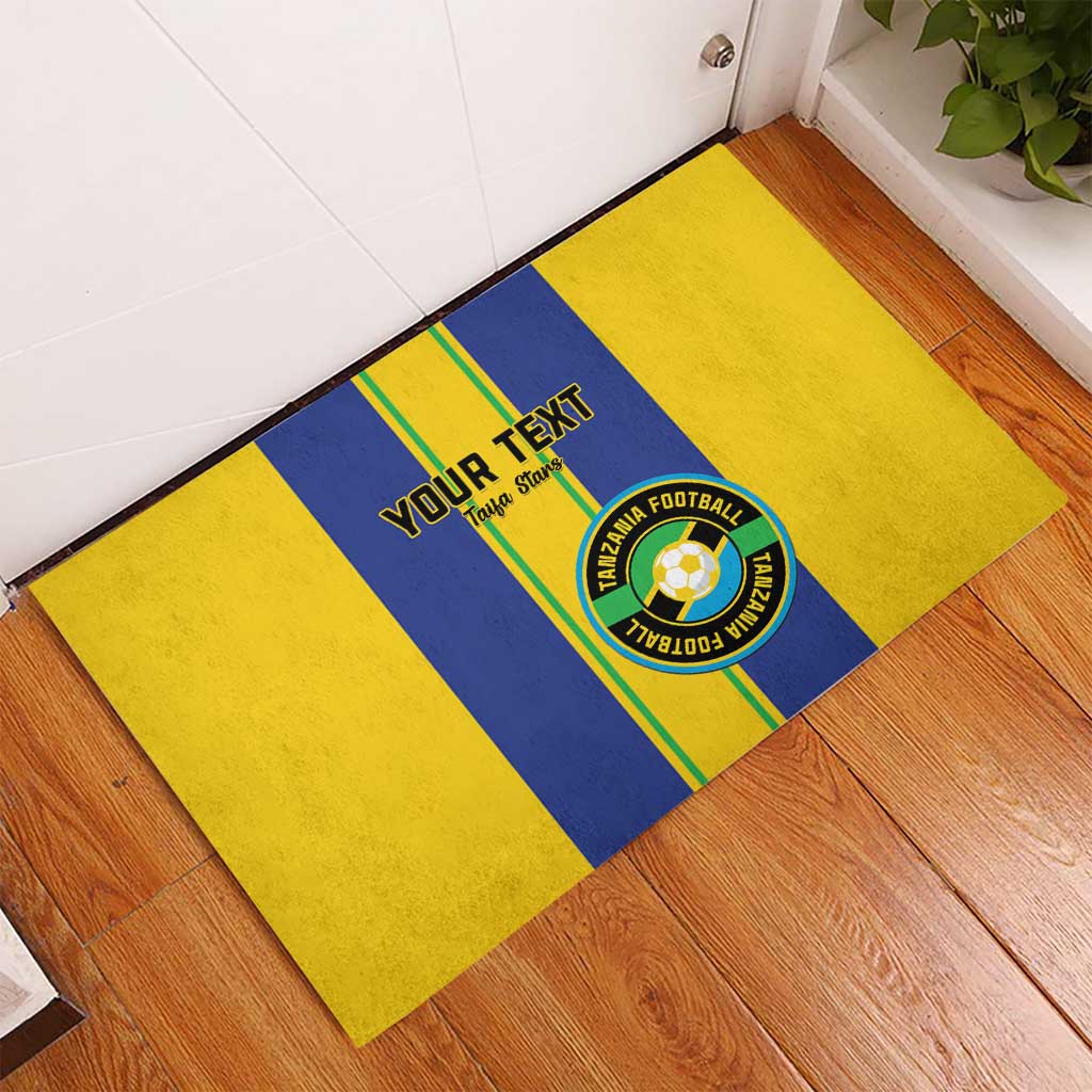 Custom Tanzania Football Rubber Doormat Sporty Style