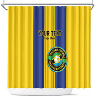 Custom Tanzania Football Shower Curtain Sporty Style