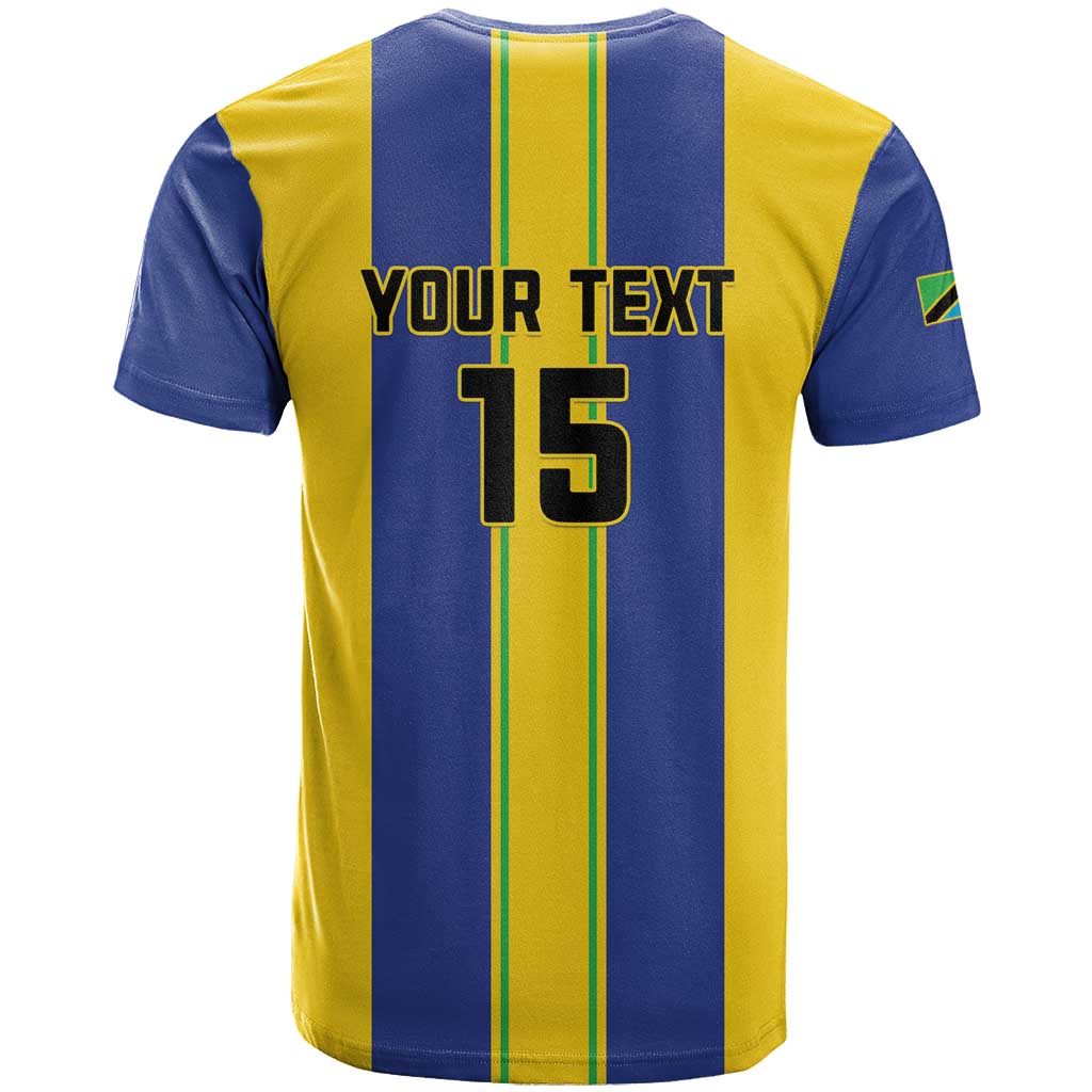 Custom Tanzania Football T Shirt Sporty Style