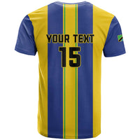 Custom Tanzania Football T Shirt Sporty Style