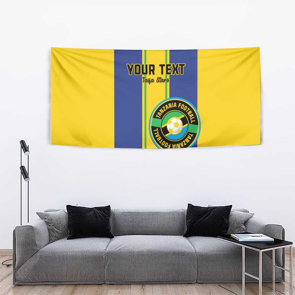 Custom Tanzania Football Tapestry Sporty Style