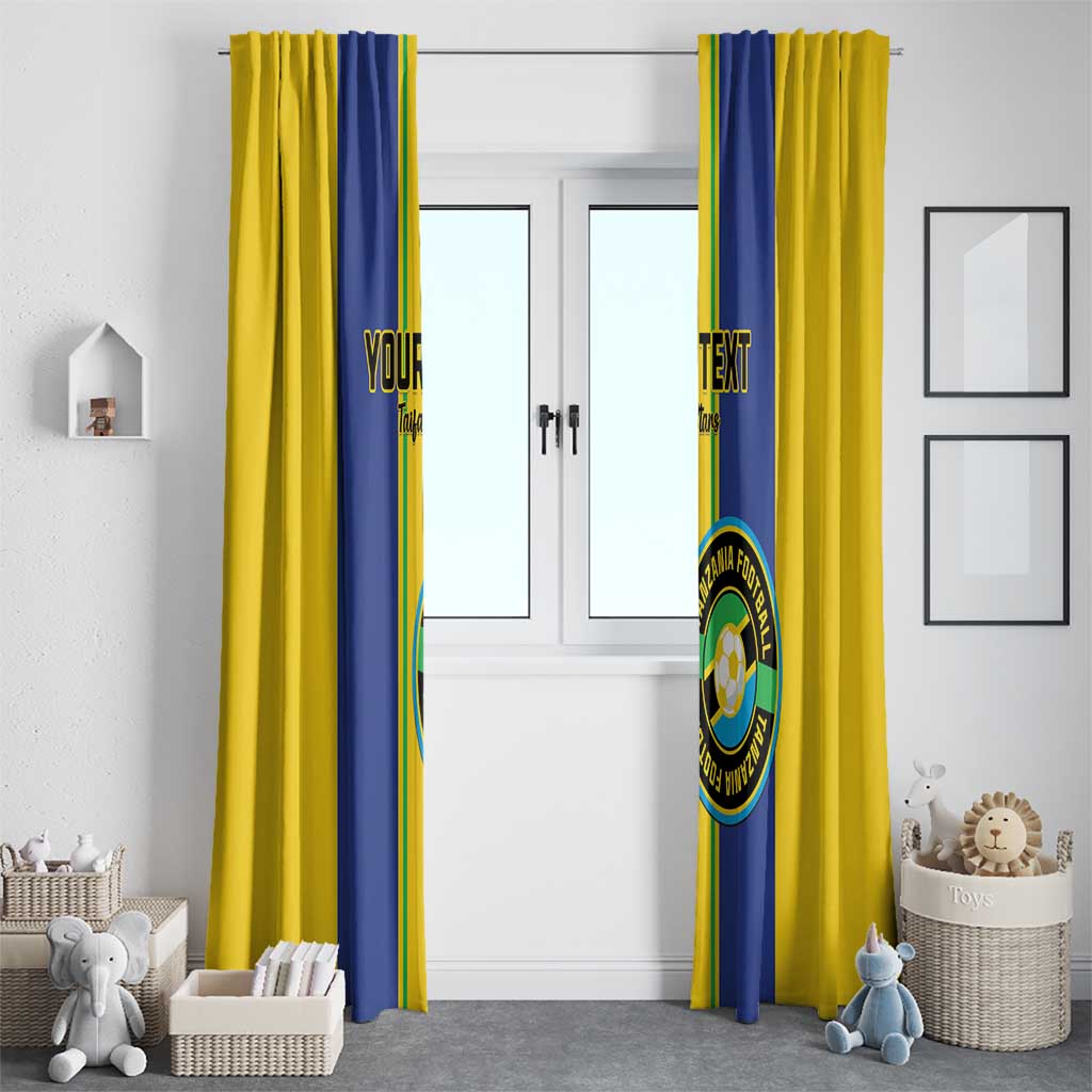 Custom Tanzania Football Window Curtain Sporty Style