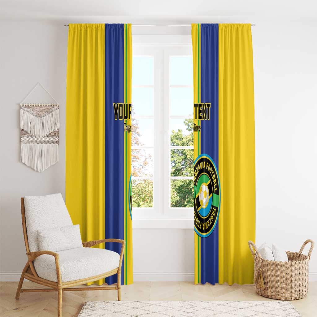 Custom Tanzania Football Window Curtain Sporty Style