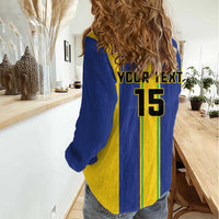 Custom Tanzania Football Women Casual Shirt Sporty Style