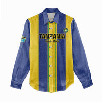 Custom Tanzania Football Women Casual Shirt Sporty Style