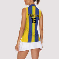 Custom Tanzania Football Women Sleeveless Polo Shirt Sporty Style