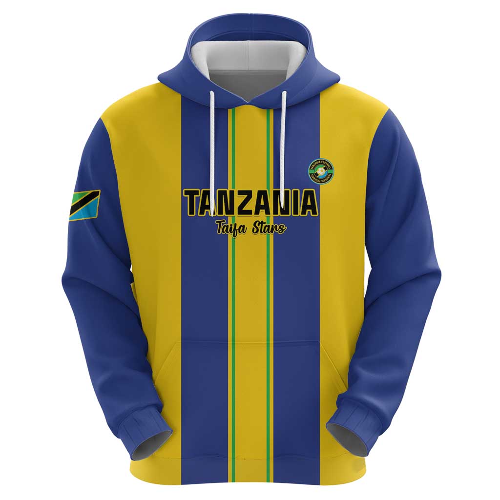 Custom Tanzania Football Zip Hoodie Sporty Style