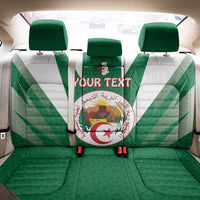 Personalised Algeria Back Car Seat Cover Coat Of Arms With Islamic Pattern
