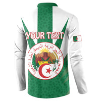 Personalised Algeria Button Sweatshirt Coat Of Arms With Islamic Pattern