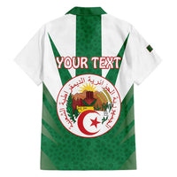 Personalised Algeria Family Matching Long Sleeve Bodycon Dress and Hawaiian Shirt Coat Of Arms With Islamic Pattern