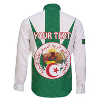 Personalised Algeria Family Matching Puletasi and Hawaiian Shirt Coat Of Arms With Islamic Pattern