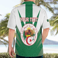 Personalised Algeria Hawaiian Shirt Coat Of Arms With Islamic Pattern