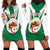 Personalised Algeria Hoodie Dress Coat Of Arms With Islamic Pattern