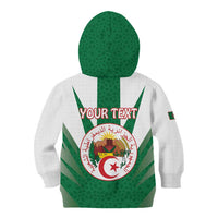 Personalised Algeria Kid Hoodie Coat Of Arms With Islamic Pattern