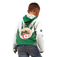Personalised Algeria Kid Hoodie Coat Of Arms With Islamic Pattern