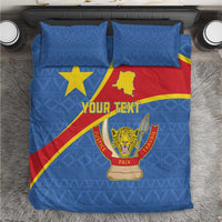 Personalised DR Congo Bedding Set Coat Of Arms African Pattern