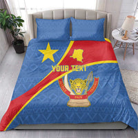 Personalised DR Congo Bedding Set Coat Of Arms African Pattern